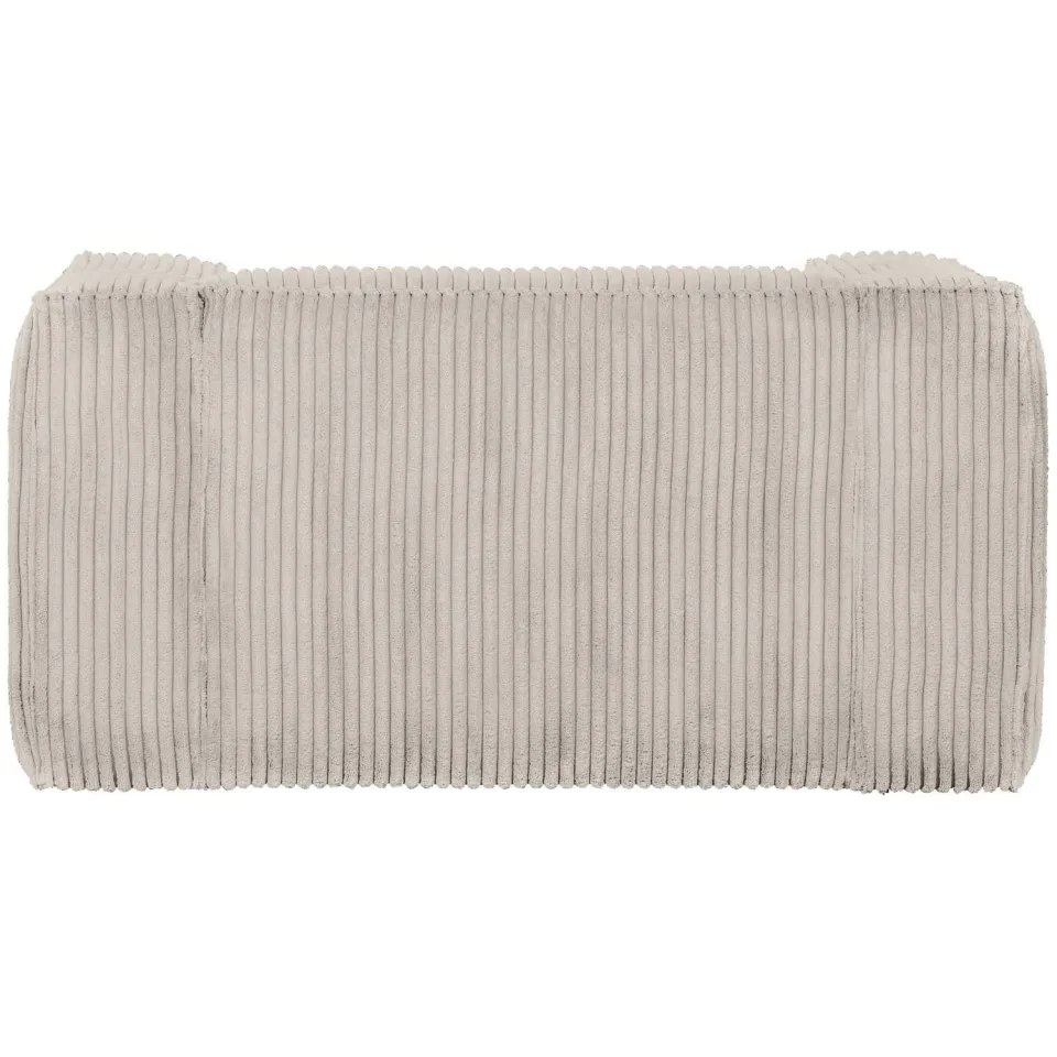 WOOOD Bean Fauteuil - Grove Ribstof - Naturel - 74x146x98, foto 2