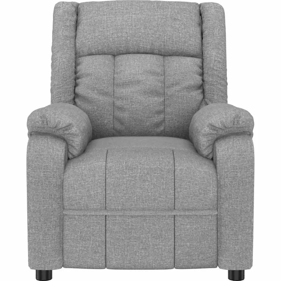 vidaXL Massagestoel stof lichtgrijs
