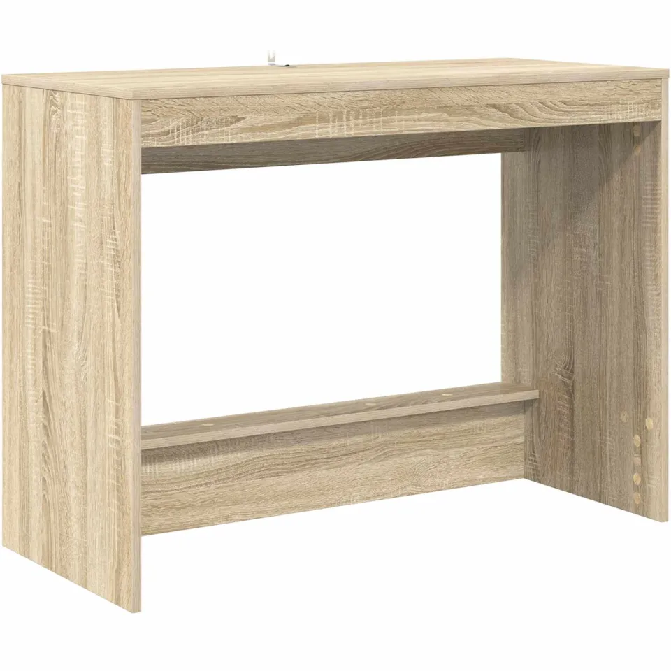 vidaXL Bed Bureau Sonoma Eiken Bewerkt hout 100 x 45 x 75 cm, foto 3