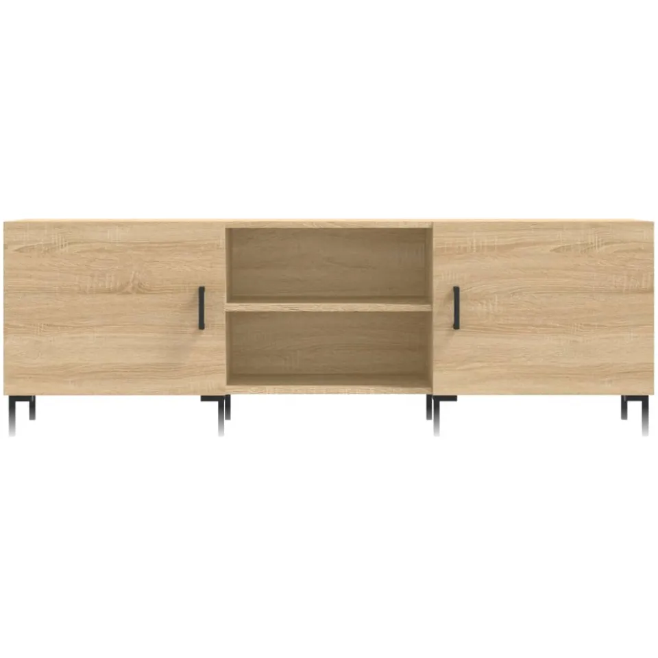 vidaXL Tv-meubel 150x30x50 cm bewerkt hout sonoma eikenkleurig