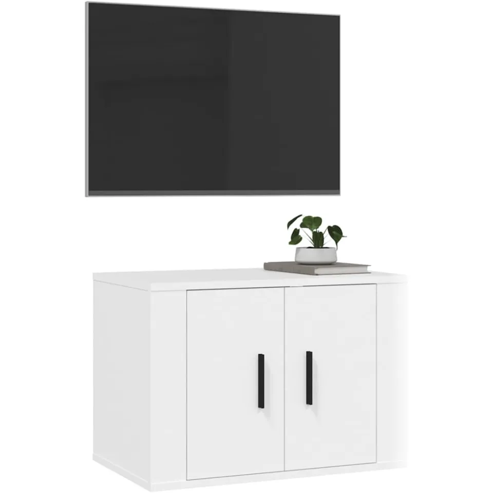vidaXL Tv-wandmeubel 57x34,5x40 cm wit, foto 3