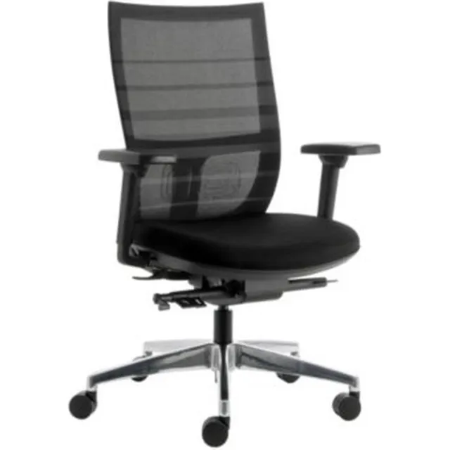 Euroseats Bureaustoel Euroseats Curve Deluxe Zwart