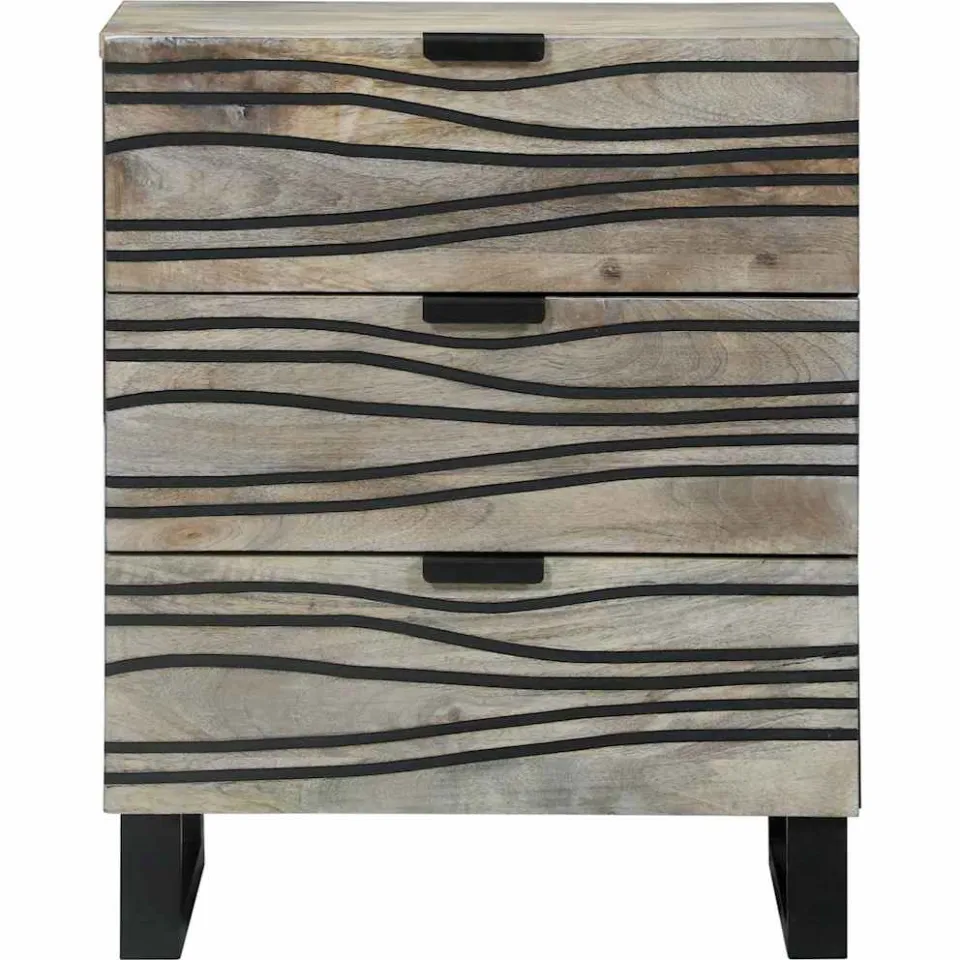 vidaXL Nachtkastje Wit 50 x 33 x 62 cm Bewerkt hout, foto 3