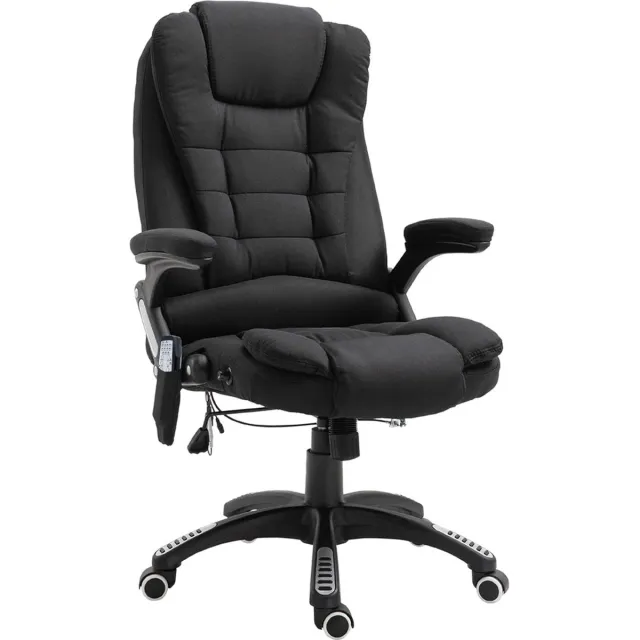 Vinscetto Vinsetto Massagestoel directiestoel gamingstoel draaistoel massage bureaustoel 921-171V90 zwart