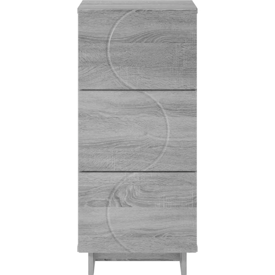 vidaXL Dressoir Grijs Sonoma 33.5 x 34.5 x 75 cm Bewerkt hout, foto 4
