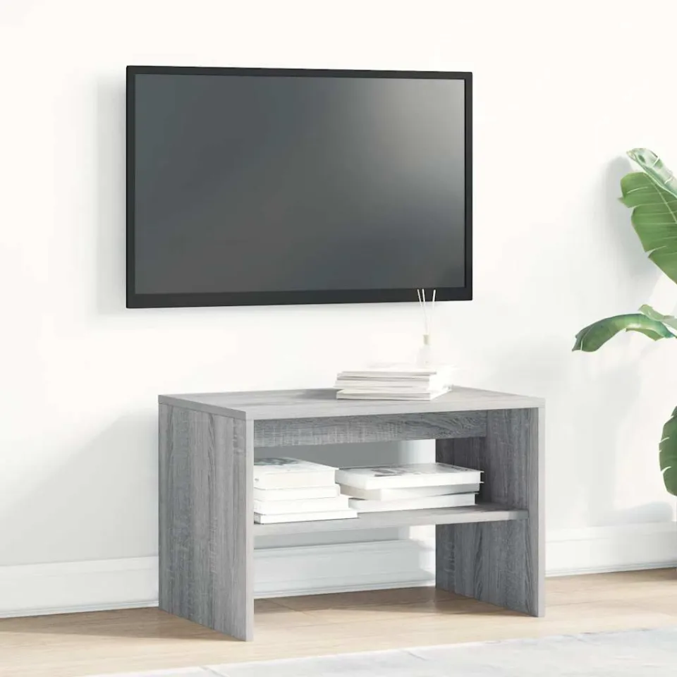 vidaXL Tv-meubel 60x40x40 cm bewerkt hout grijs sonoma eikenkleurig, foto 2