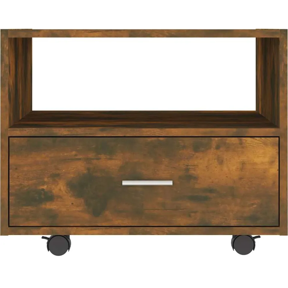 vidaXL Salontafel 55x55x40 cm bewerkt hout gerookt eikenkleurig, foto 4