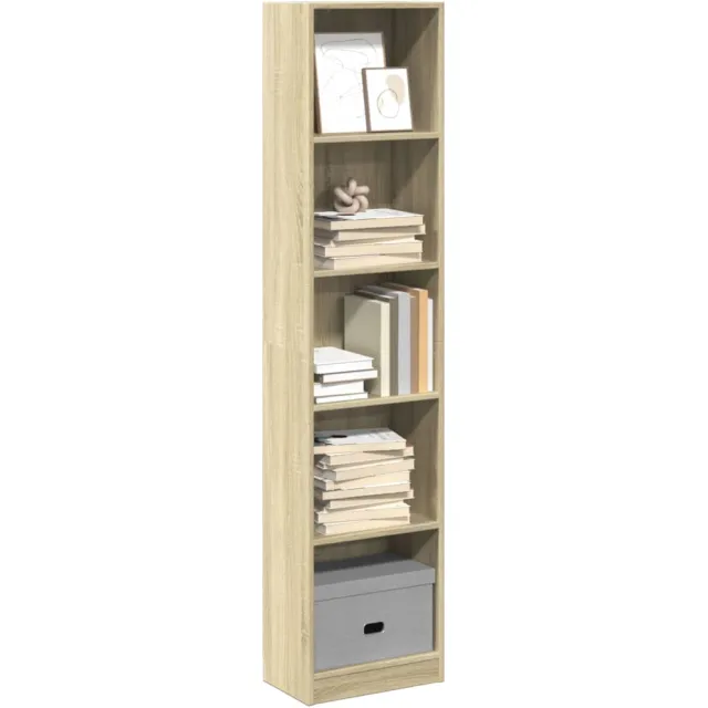 vidaXL Boekenkast 40x24x176 cm bewerkt hout sonoma eikenkleurig Bruin