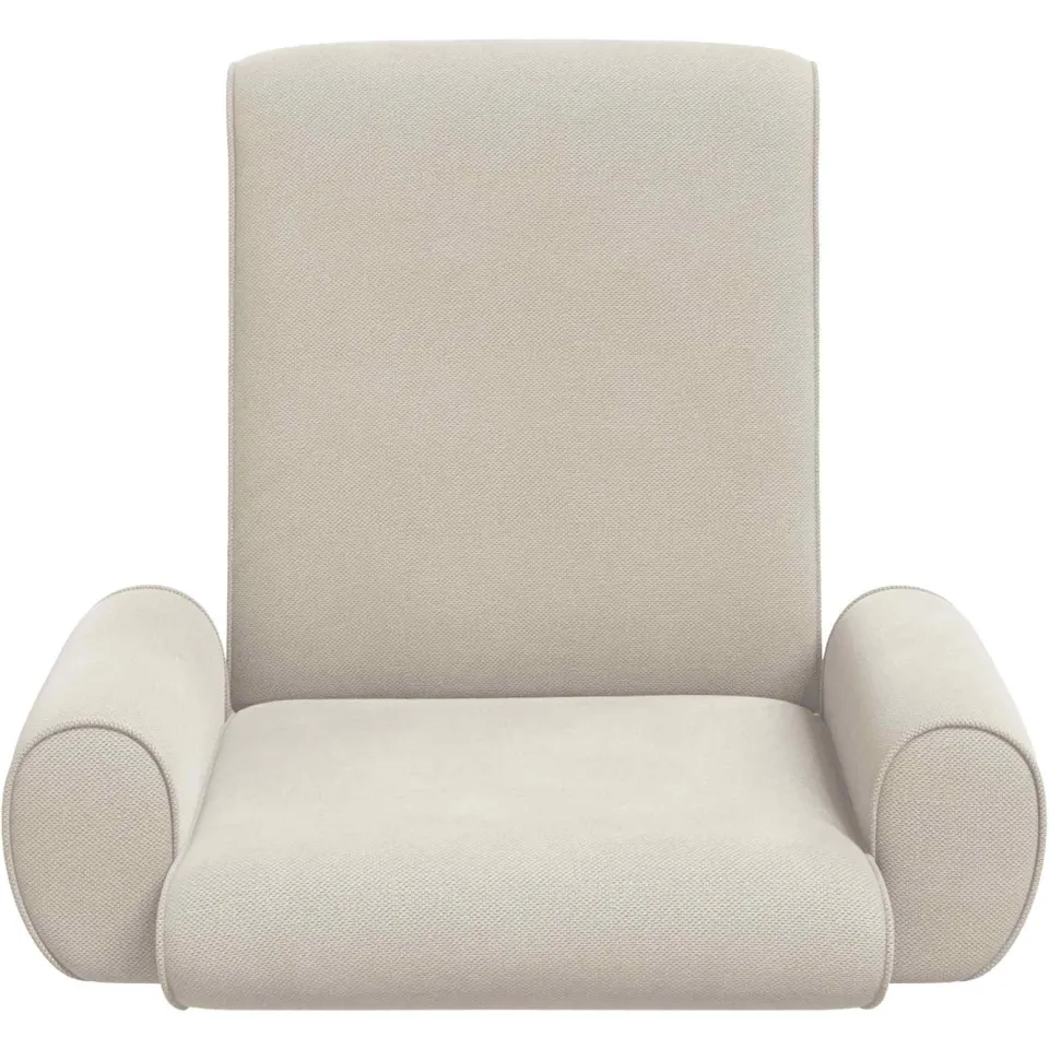 vidaXL Verstelbare vlo stoelen Havermout Grove Fluweel Taupe