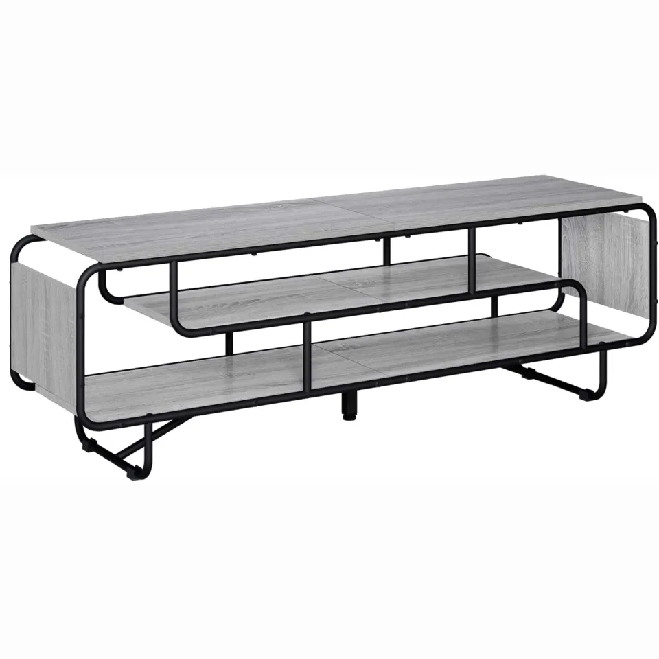 vidaXL TV-standaard 140 x 36 x 45 cm Grijs Sonoma Bewerkt hout, foto 3
