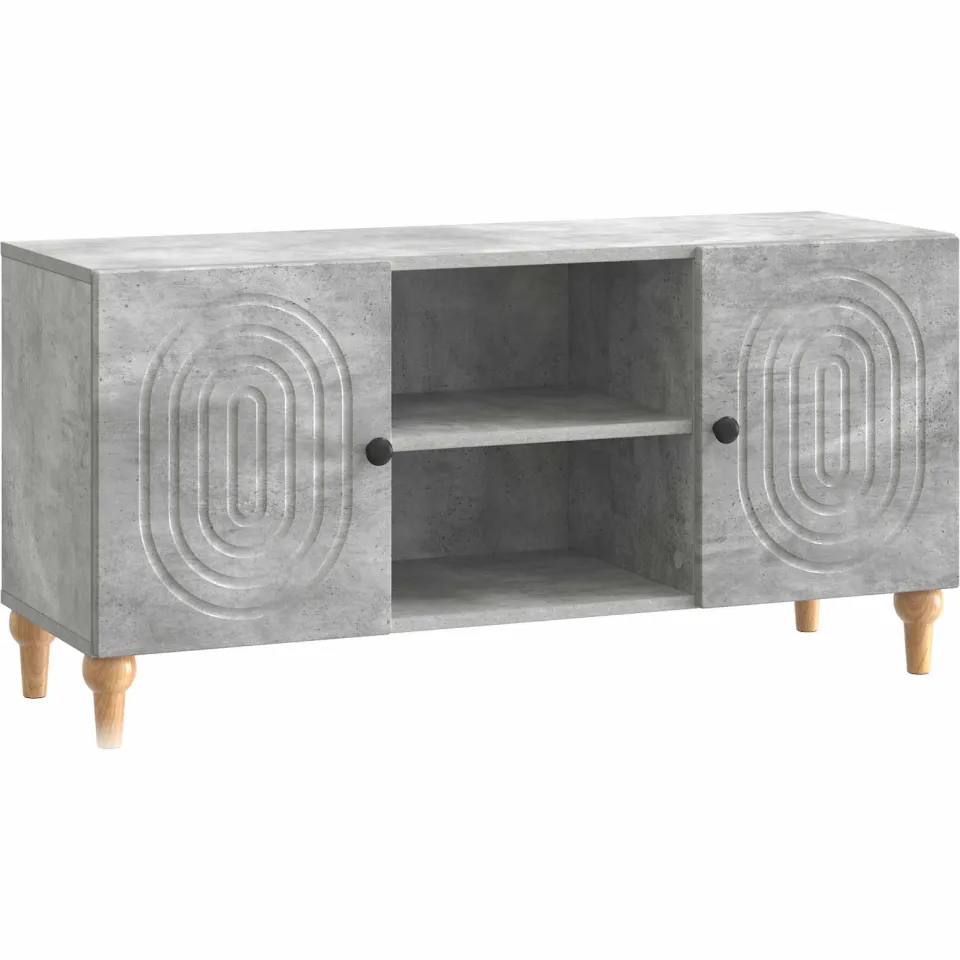 vidaXL TV-kast Betongrijs 102 x 34,5 x 50 cm Bewerkt hout grijs, foto 3