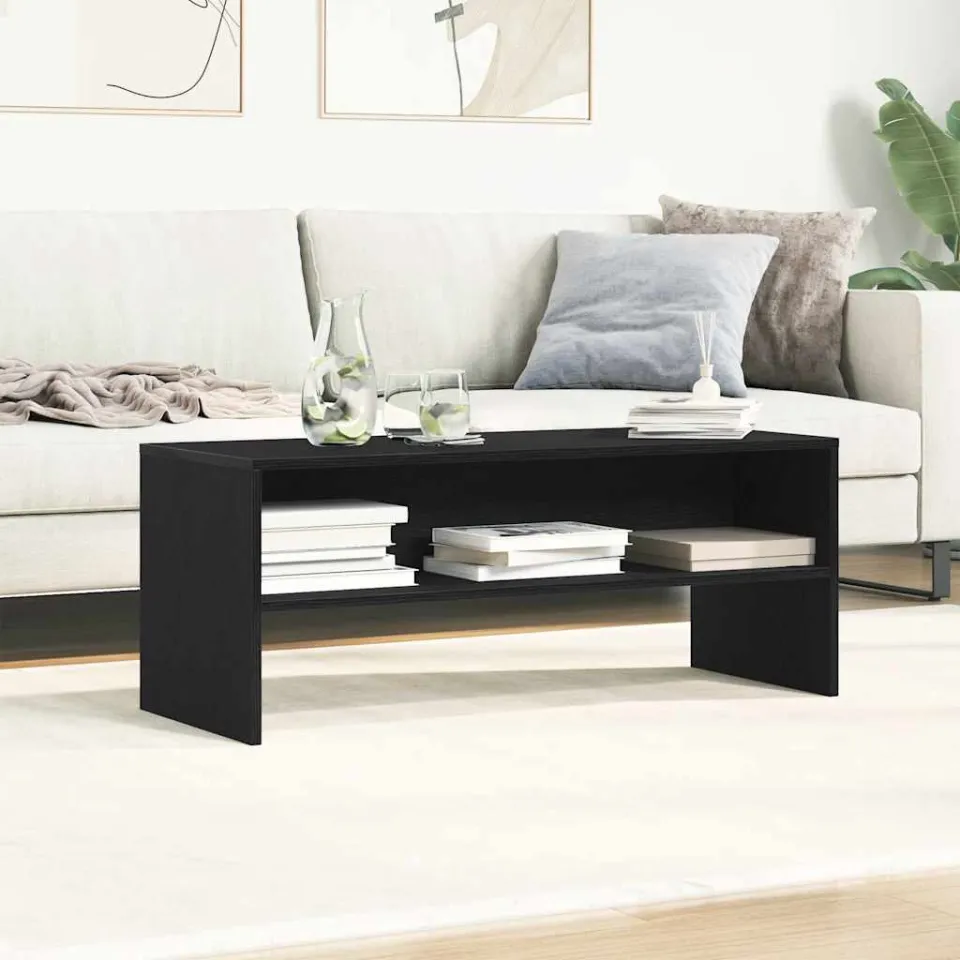 vidaXL Tv-meubel 100x40x40 cm spaanplaat zwart eikenkleurig, foto 3