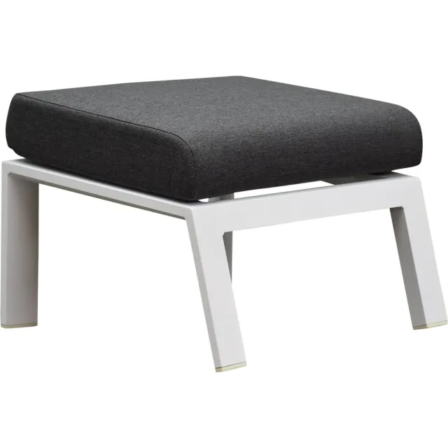 AVH-Collectie Vegas voetenbank aluminium wit