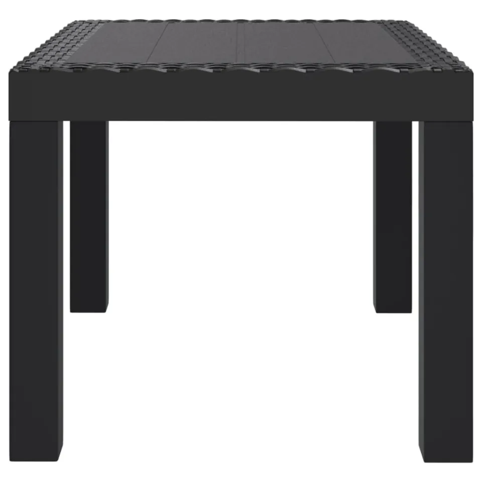 vidaXL Tuintafel 59x47x40 cm PP antracietkleurig, foto 4