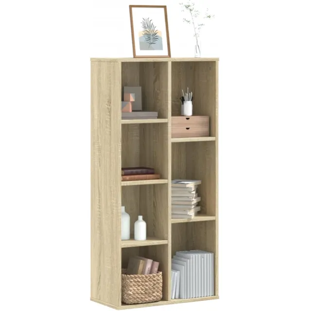 vidaXL Boekenkast 50x25x105 cm bewerkt hout sonoma eikenkleurig Bruin