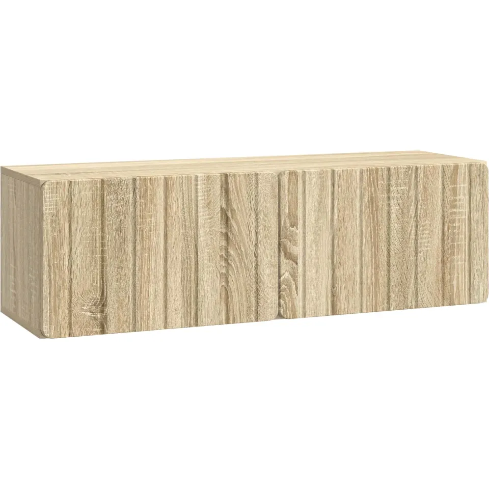 vidaXL Wandbeugel TV-kast 98 x 31 x 30 cm Sonoma Eiken Bewerkt hout, foto 3