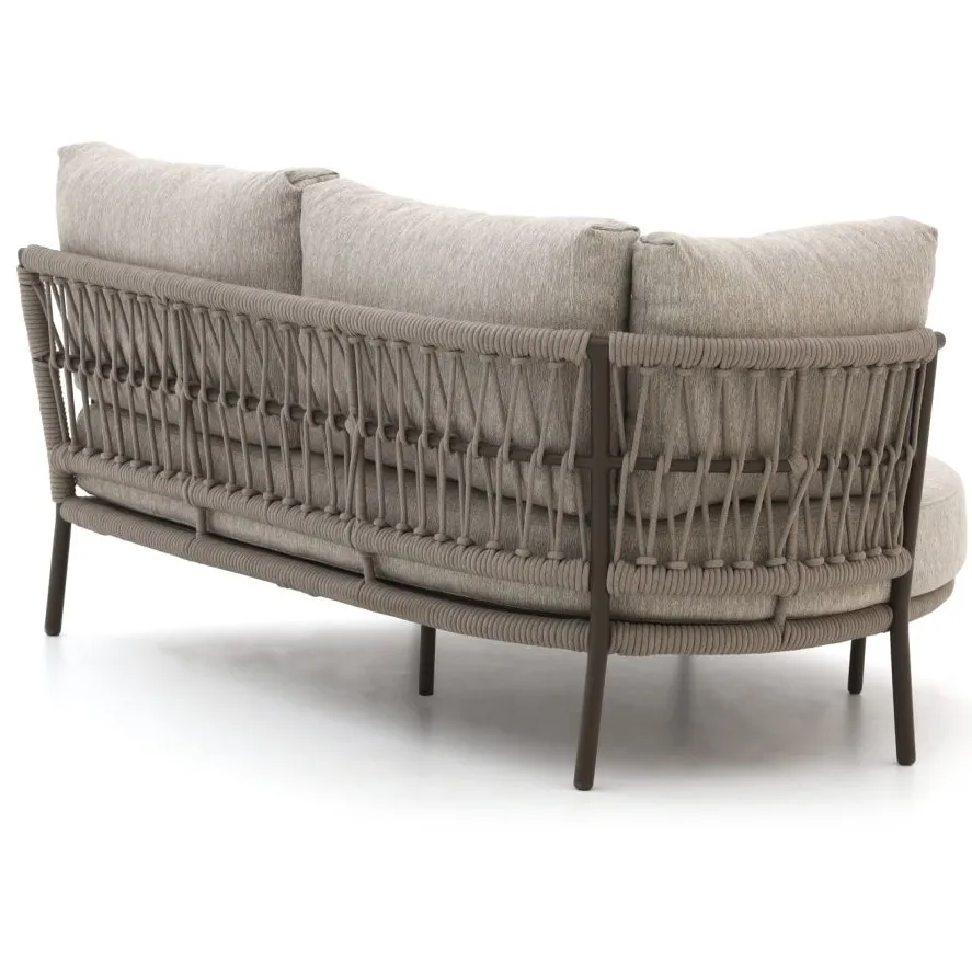 Suns Bardi chaise longue loungeset 2-delig links taupe, foto 4