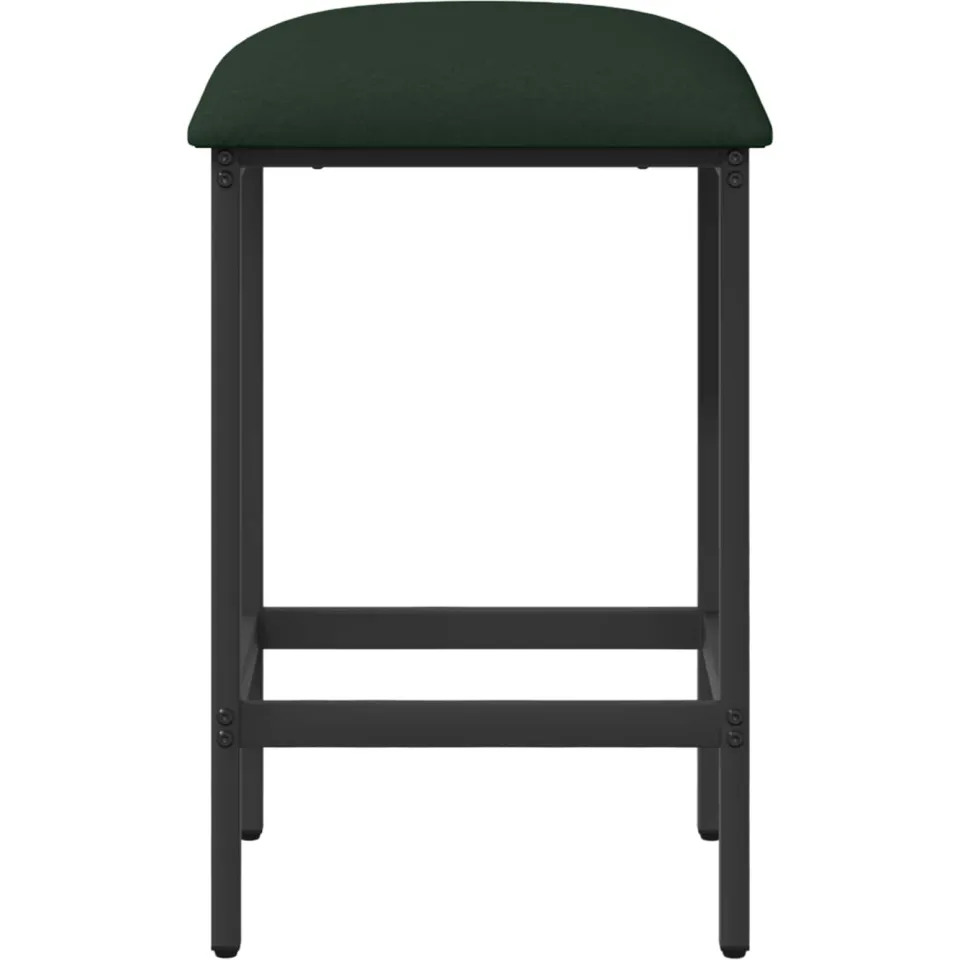 vidaXL Barkruk 2 st Donkergroen 40 x 32 x 64 cm Bewerkt hout