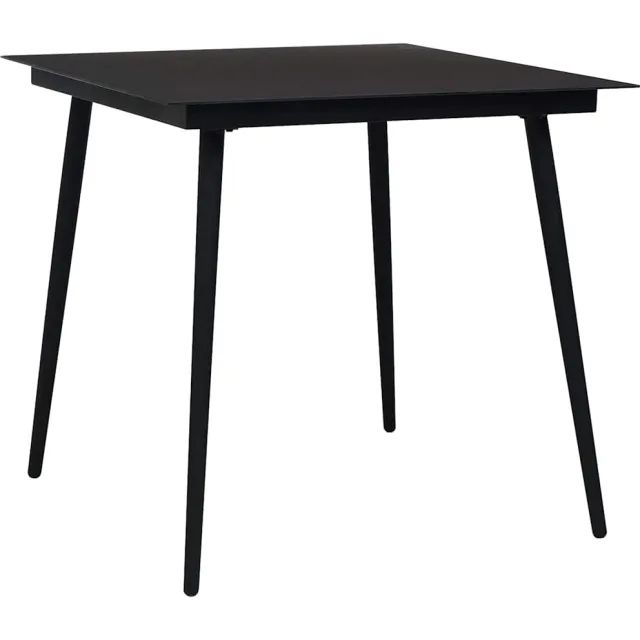 vidaXL 5-delige Tuinset poly rattan en glas Bruin
