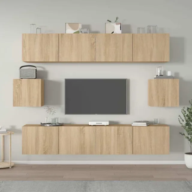 vidaXL 6-delige Tv-meubelset bewerkt hout sonoma eikenkleurig, foto 2