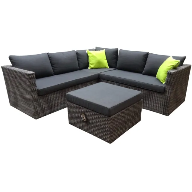 AVH-Outdoor Tuinmeubelen Sahara Gibson Hoek Loungeset 3-delig - Antraciet
