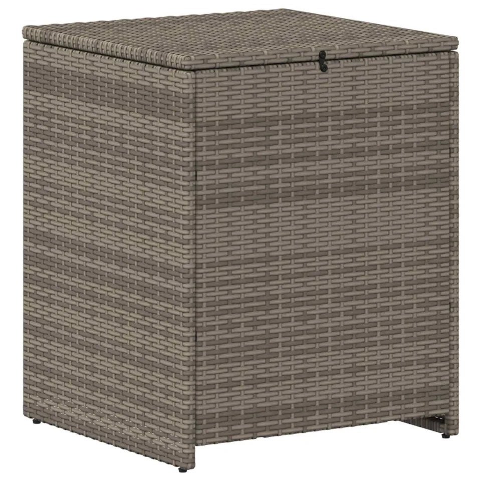 vidaXL Kussenbox 55 x 55 x 69 cm staal Grijs