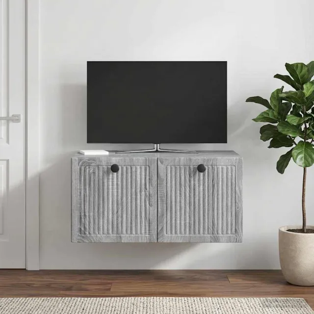 vidaXL Wandbeugel TV-kast Grijs sonoma 59,5 x 41 x 30 cm Bewerkt hout