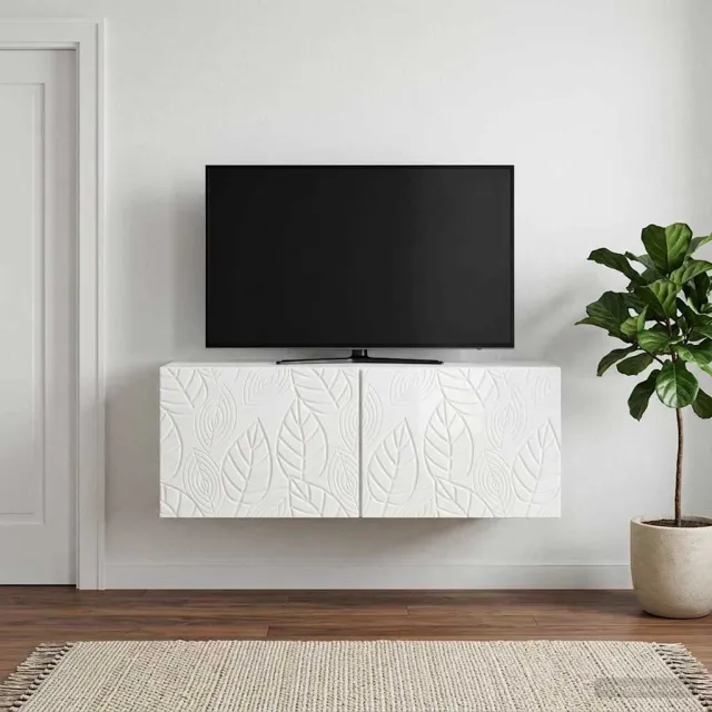 vidaXL Wandbeugel TV-kast 59,5 x 41 x 30 cm Hoogglans Wit Bewerkt hout, foto 2