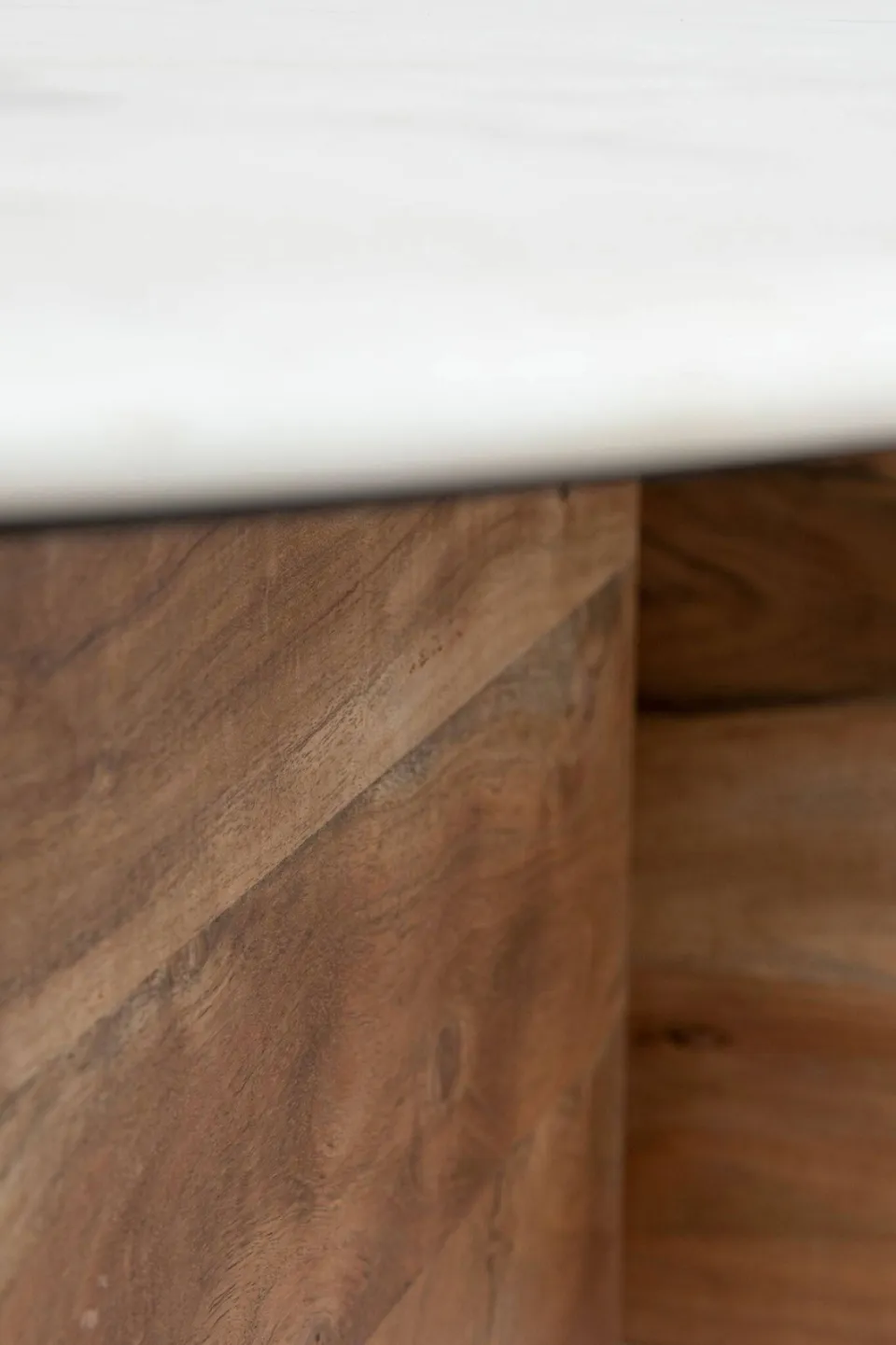 Sissy-Boy salontafel hout met marmer blad beige, foto 6