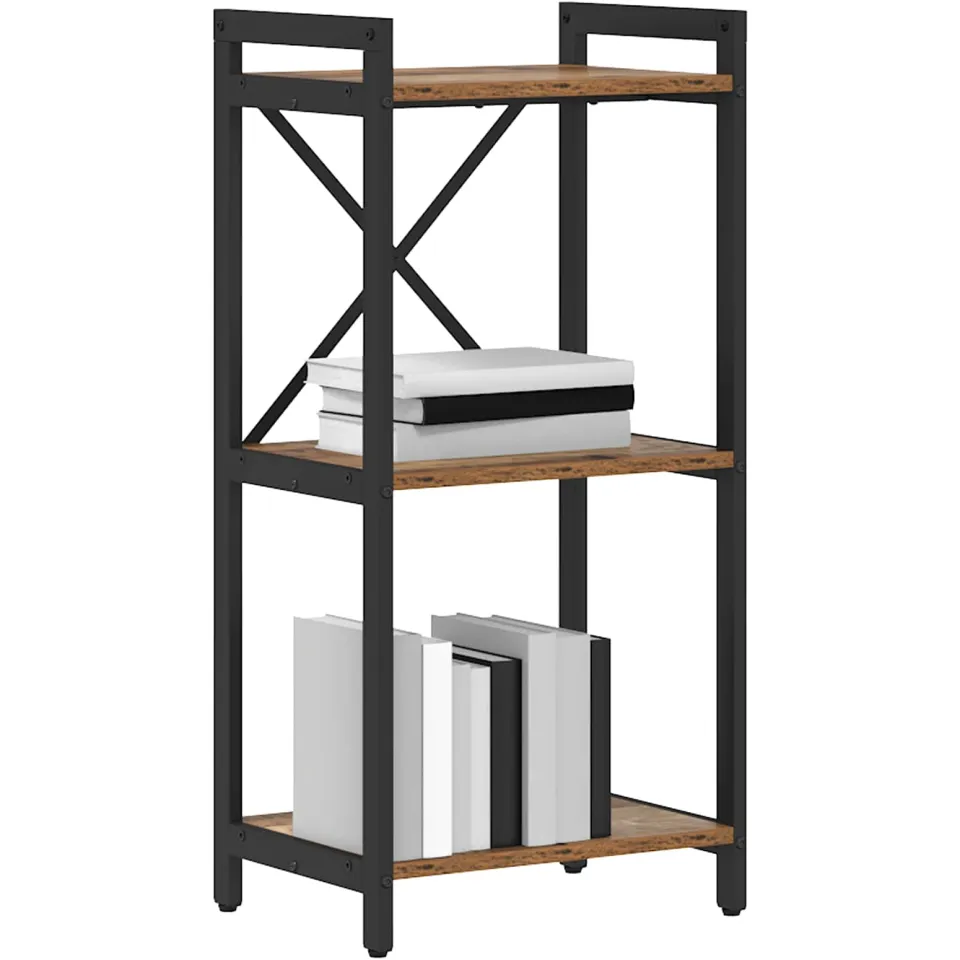 vidaXL Boekenkast 40 x 30 x 85 cm Bewerkt hout Oud hout bruin, foto 2