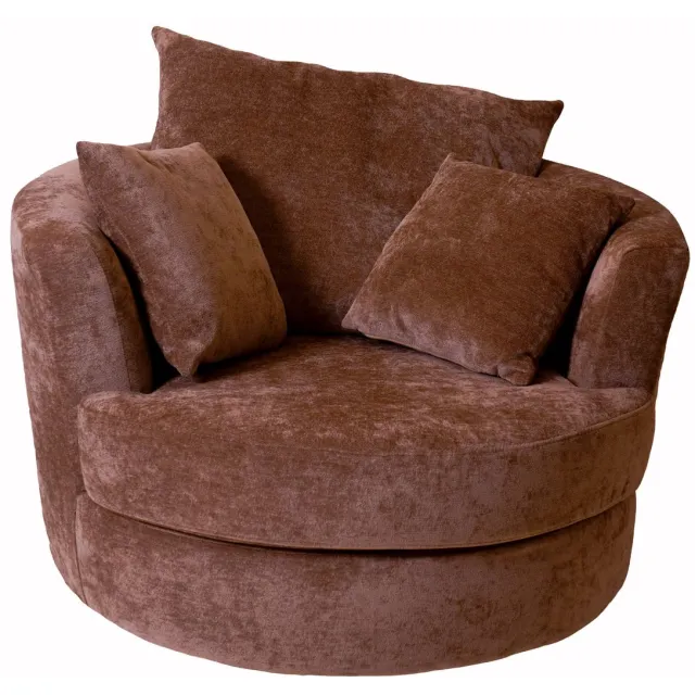 Home67 Fauteuil Kimberley Camel La Vie 05 - Moderne Design Fauteuil in Scandinavische / Hotel Chique Stijl Bruin