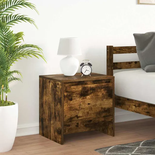 vidaXL Nachtkastjes 2 st 45x34x44,5 cm bewerkt hout gerookt eikenkleur, foto 2