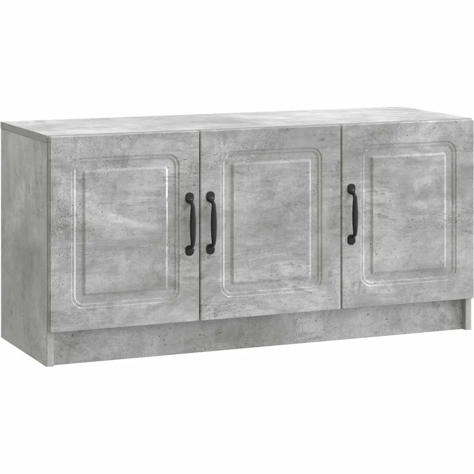 vidaXL Tv-meubel 99 x 34,5 x 47 cm Betongrijs Bewerkt hout grijs