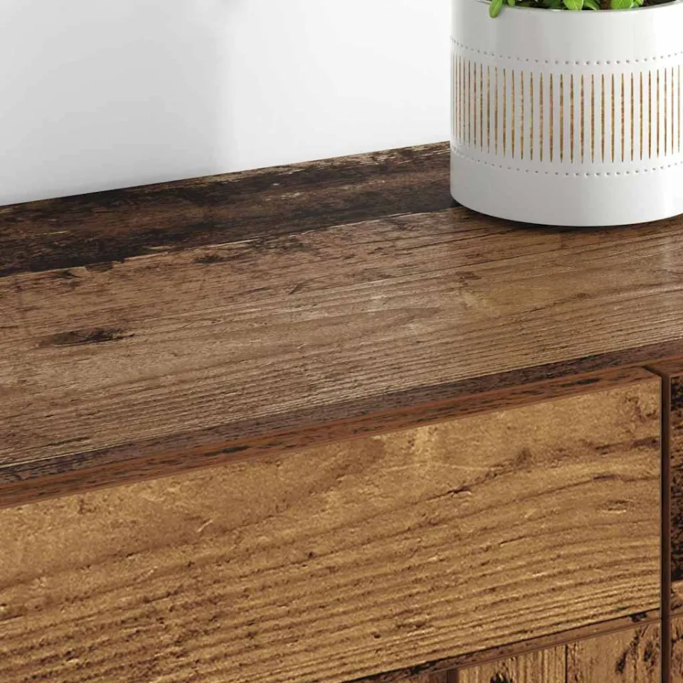 vidaXL Wandkast 2 st Oudhout 69,5 x 34 x 90 cm Bewerkt hout bruin, foto 4