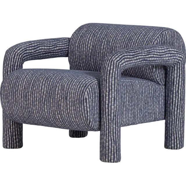 WOOOD Lenny Fauteuil - Dessin - Grijsblauw - 65x76x82 grey/blue