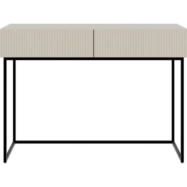 Selsey Veldio - Console 110 cm - Grijs beige met zwarte poten