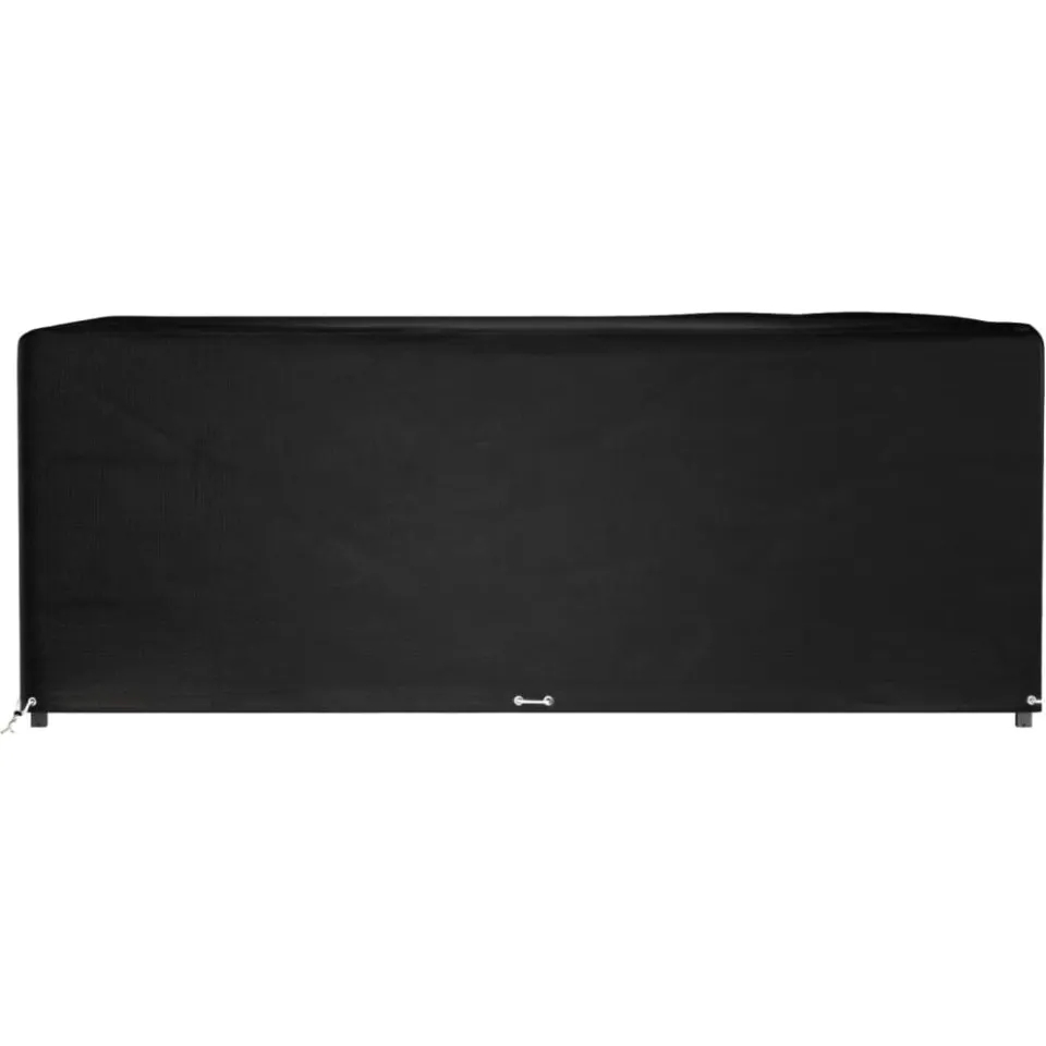 vidaXL Tuinmeubelhoes met 16 oogjes rechthoekig 300x250x90 cm zwart, foto 2
