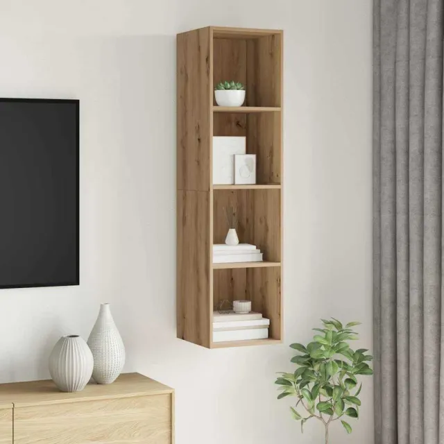 vidaXL Tv-meubelset 37 x 37 x 142,5 cm Artisan Eiken Bewerkt hout Bruin