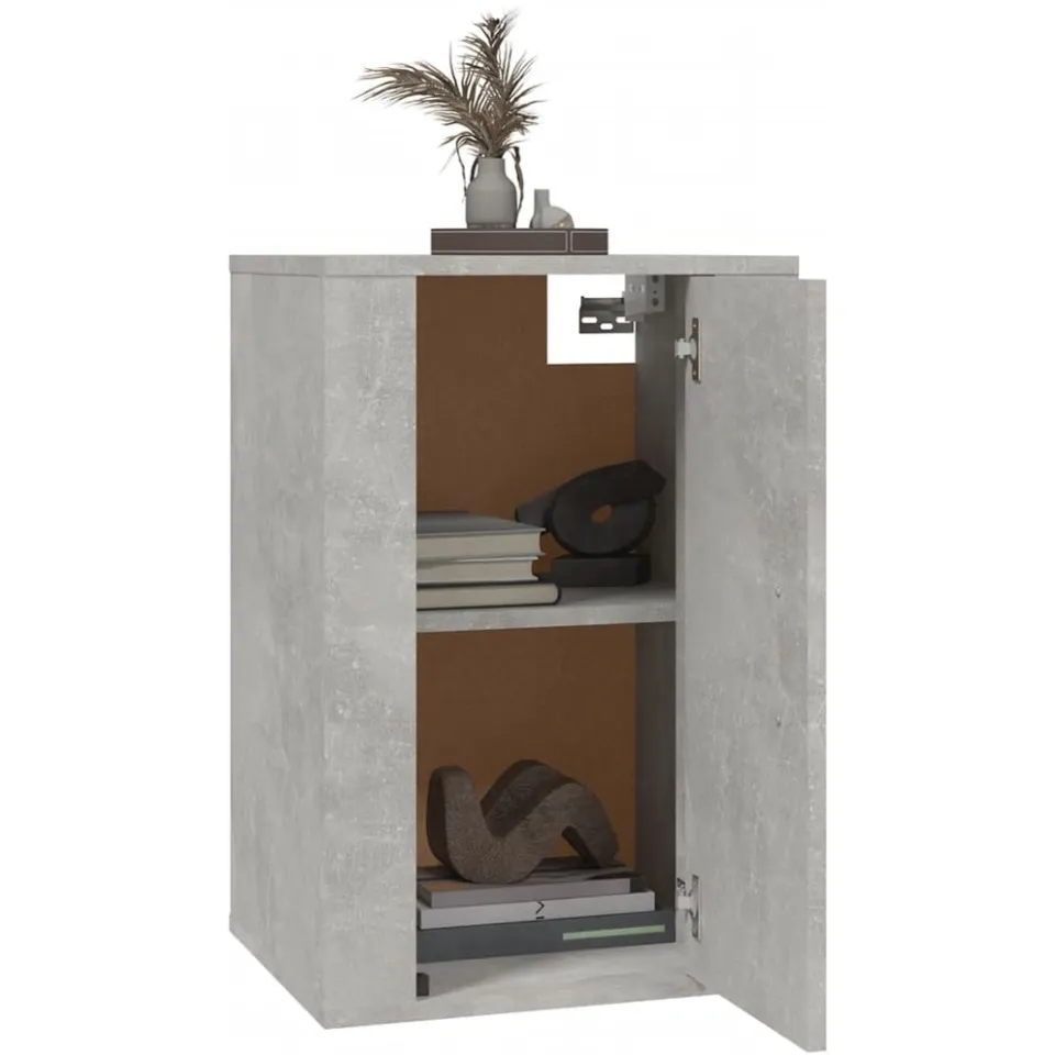 vidaXL Tv-wandmeubels 2 st 40x34,5x60 cm betongrijs