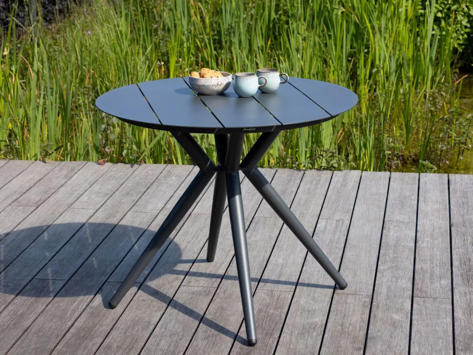 Manifesto Furniture Manifesto Sora dining tuintafel ø 90cm (h:75cm) grijs, foto 3