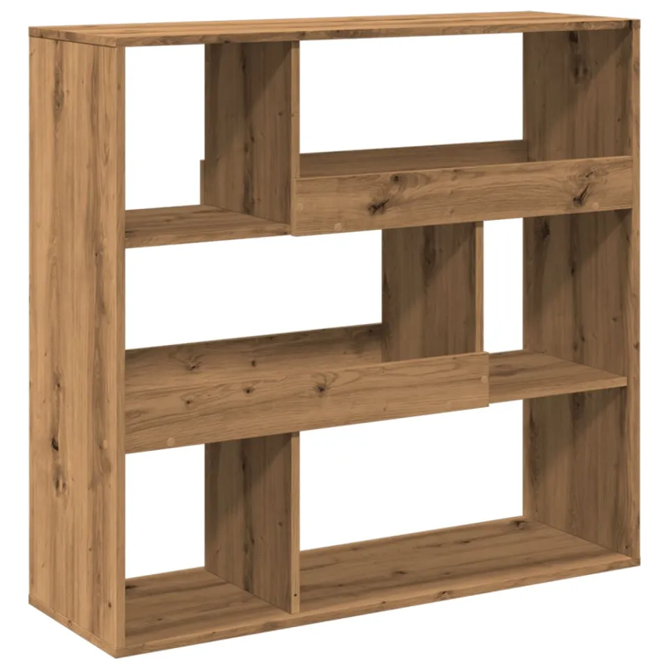 vidaXL Kamerscherm 100x33x94,5 cm bewerkt hout artisanaal eikenkleur, foto 3
