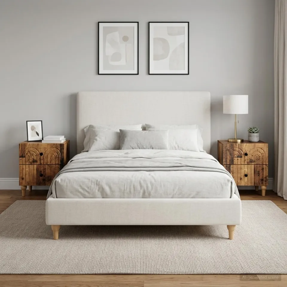 vidaXL Nachtkastje 2 st Oud hout 43 x 34,5 x 48 cm Bewerkt hout bruin, foto 4