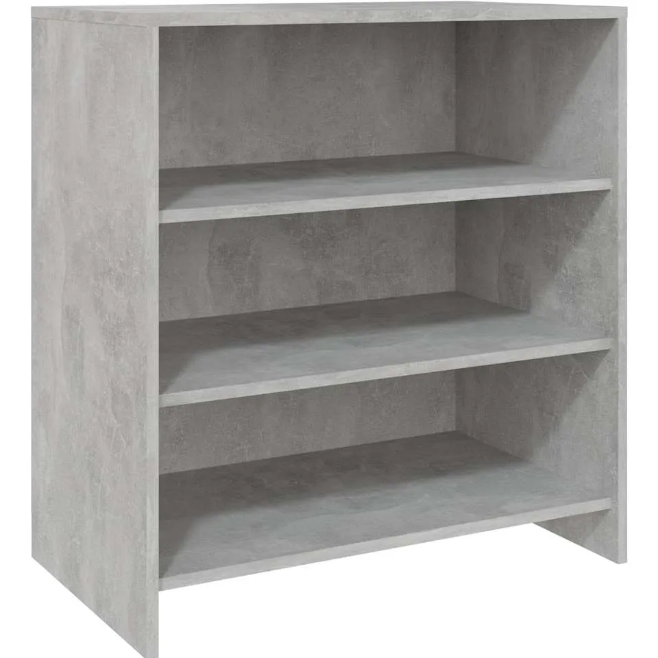 vidaXL Dressoir 70x40,5x75 cm bewerkt hout betongrijs