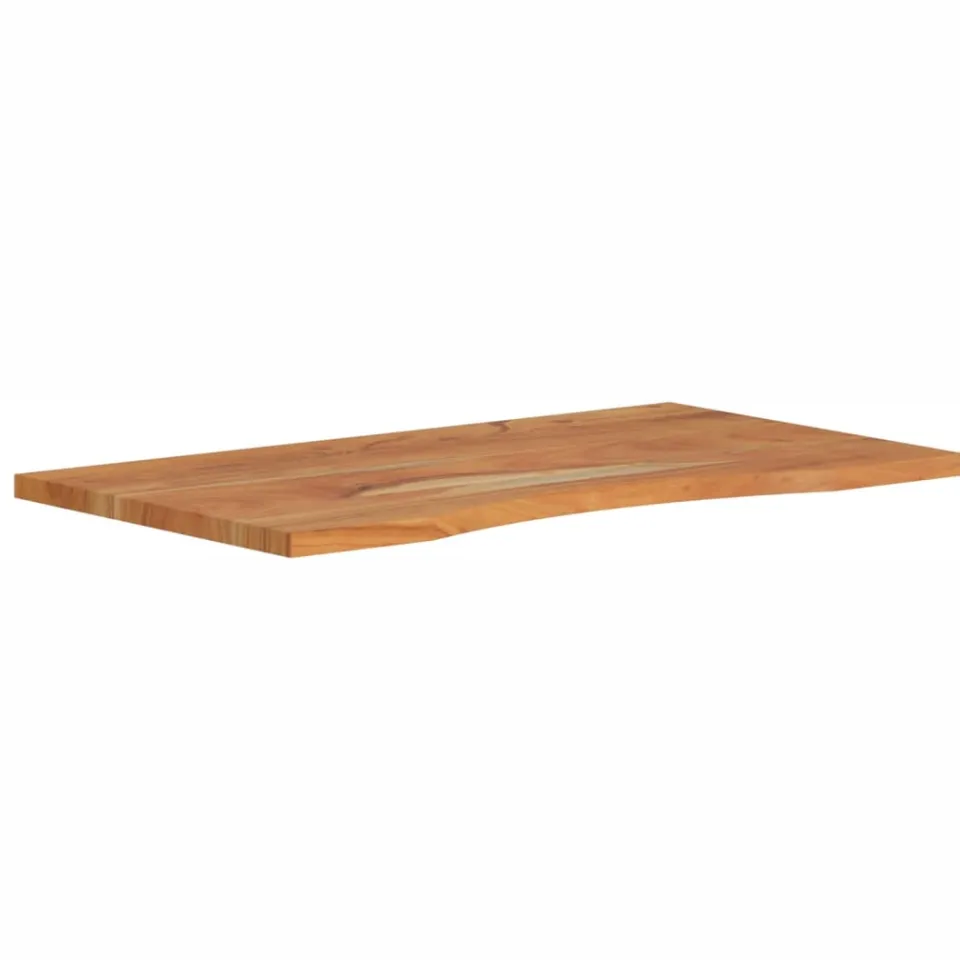 vidaXL Bureaublad rechthoekig 80x50x2,5 cm massief acaciahout Bruin