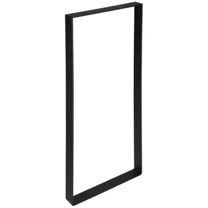 Duraline Tafelpoot Plat Staal Mat Zwart 4x38,5x71cm