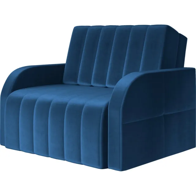 InspireME Fauteuil Met slaapfunctie Slaapbank Bank Armstoel Kinderbed - MONTANA 80 - Donkerblauw (Kronos 09)