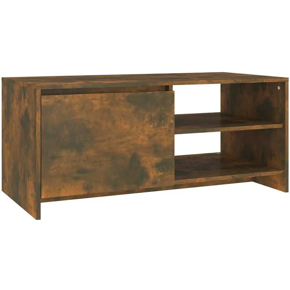 vidaXL Salontafel 102x50x45 cm bewerkt hout gerookt eikenkleurig Bruin