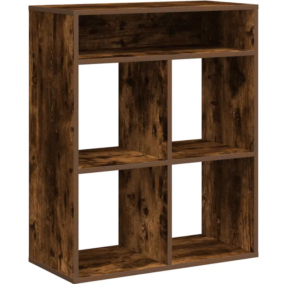 vidaXL Boekenkast 66x31x80 cm bewerkt hout gerookt eikenkleurig, foto 3