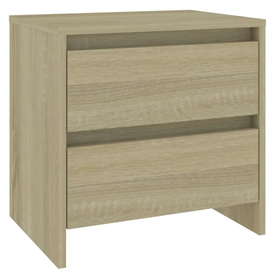vidaXL Nachtkastjes 2 st 45x34,5x44,5 cm bewerkt hout sonoma eiken, foto 4