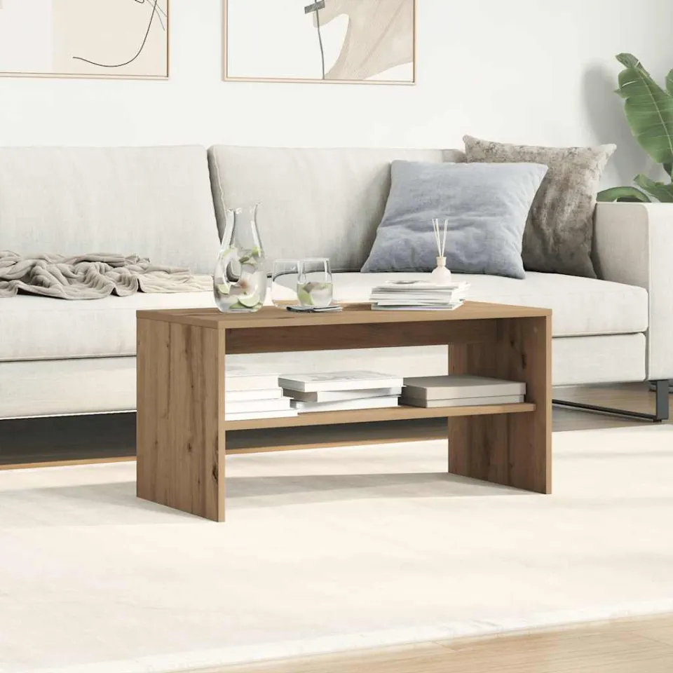 vidaXL Tv-meubel 80x40x40 cm bewerkt hout sonoma eikenkleurig, foto 3